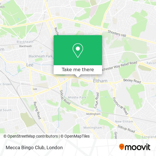Mecca Bingo Club map