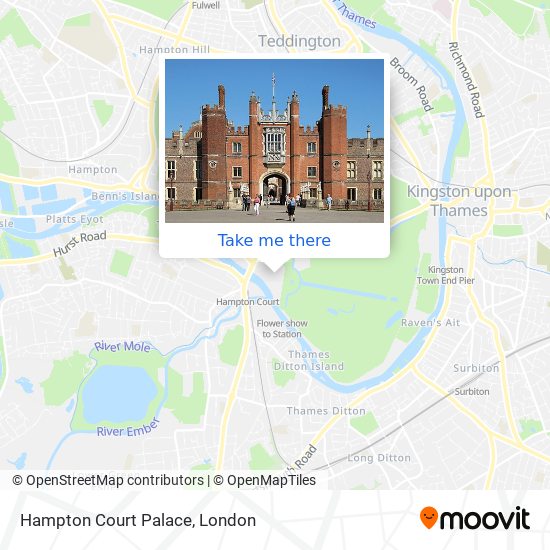 Hampton Court Palace map