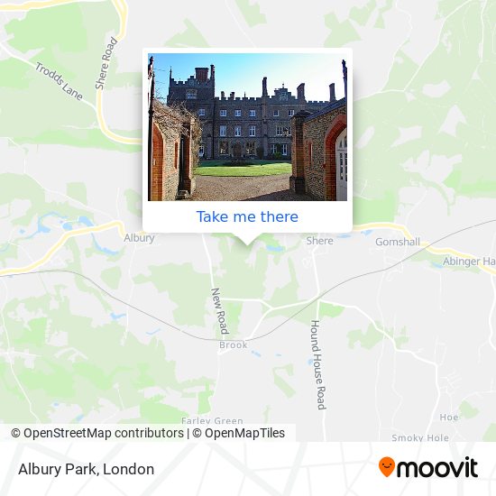 Albury Park map