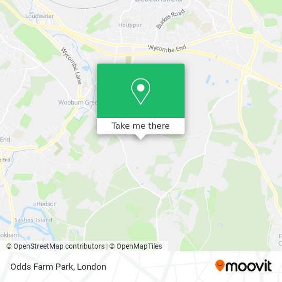 Odds Farm Park map