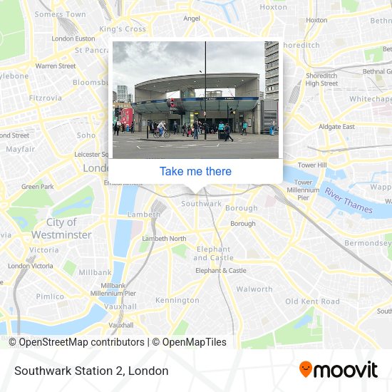 Southwark Station 2 map