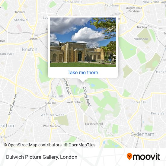 Dulwich Picture Gallery map