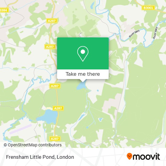 Frensham Little Pond map