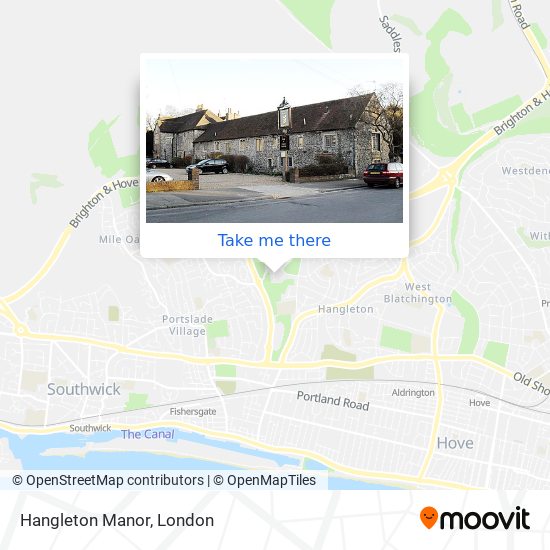 Hangleton Manor map