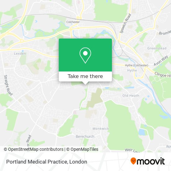 Portland Medical Practice map