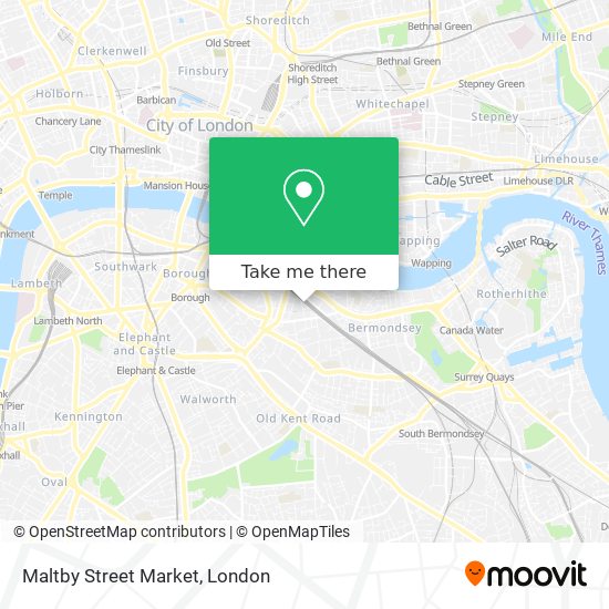 Maltby Street Market map