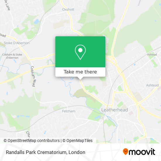Randalls Park Crematorium map
