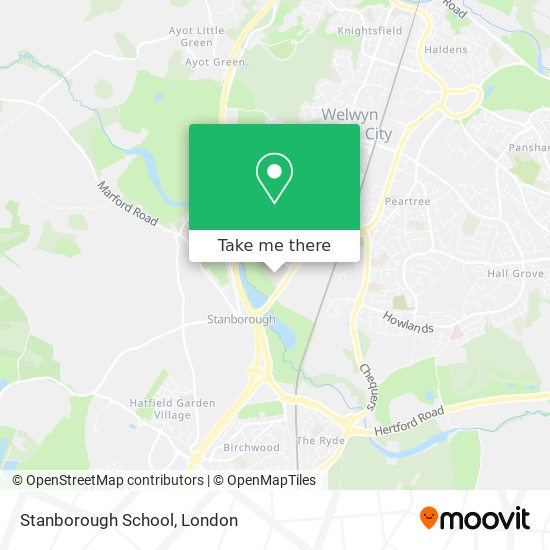 Stanborough School map
