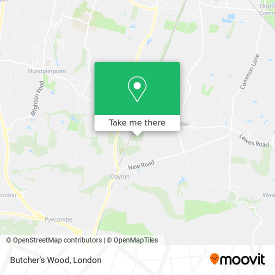 Butcher's Wood map