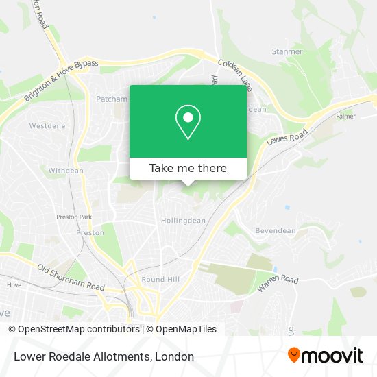 Lower Roedale Allotments map