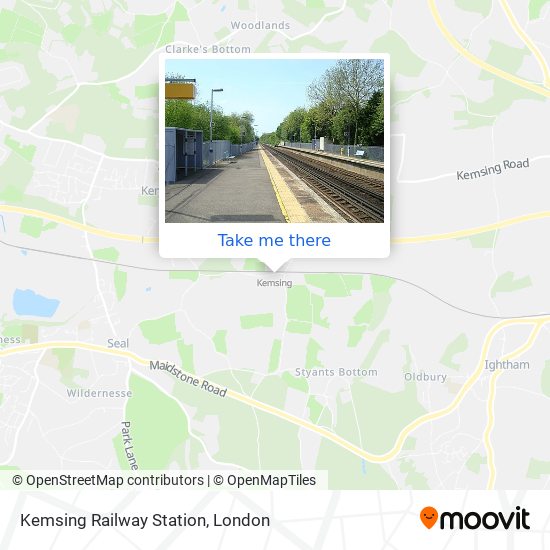 Kemsing Railway Station map