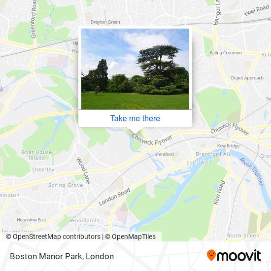 Boston Manor Park map