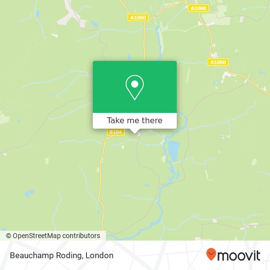 Beauchamp Roding map