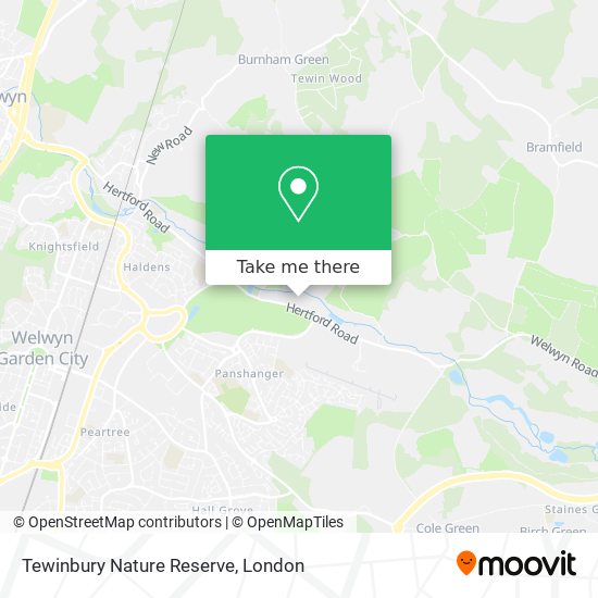Tewinbury Nature Reserve map