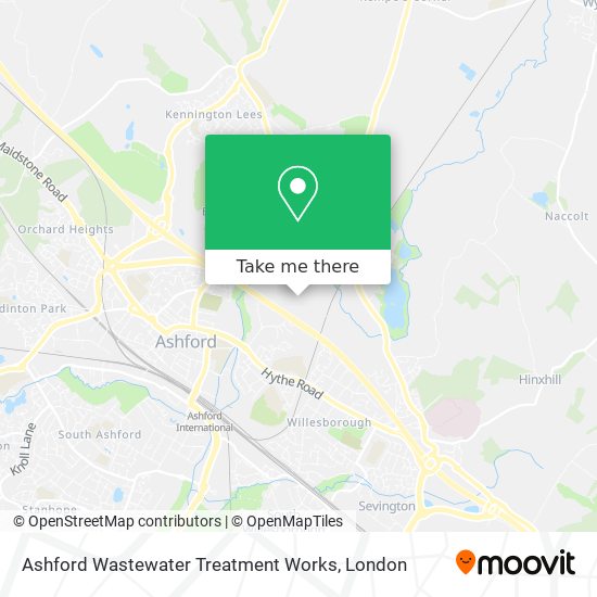 Ashford Wastewater Treatment Works map