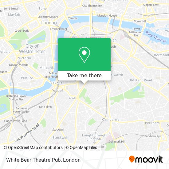 White Bear Theatre Pub map