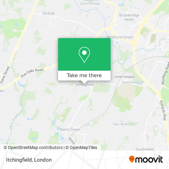 Itchingfield map