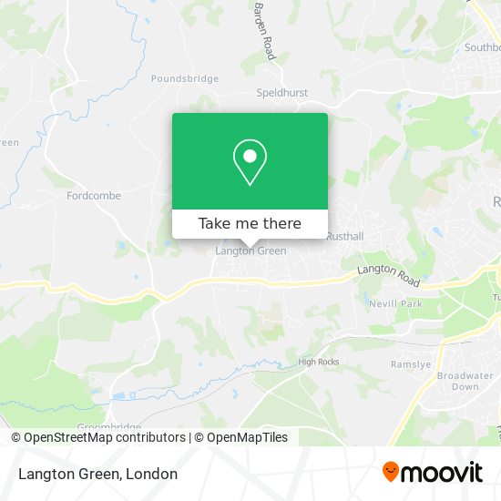 Langton Green map