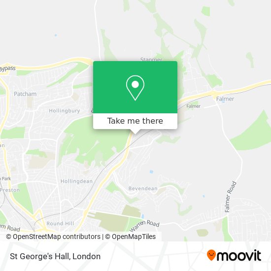 St George's Hall map