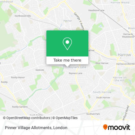 Pinner Village Allotments map
