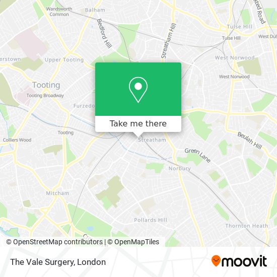 The Vale Surgery map