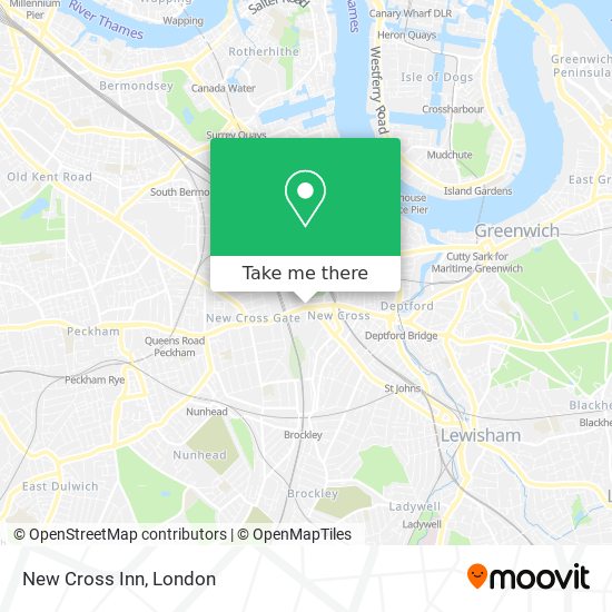 New Cross Inn map