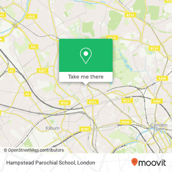 Hampstead Parochial School map