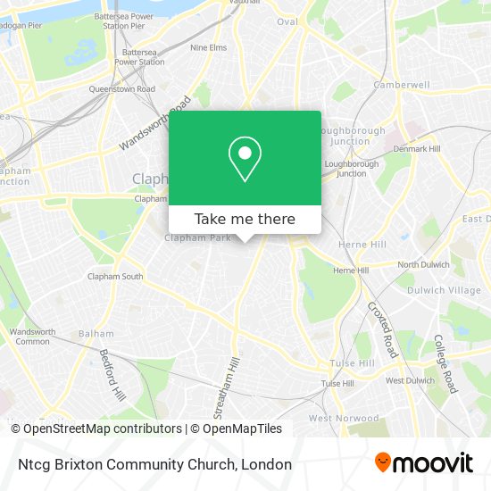 Ntcg Brixton Community Church map