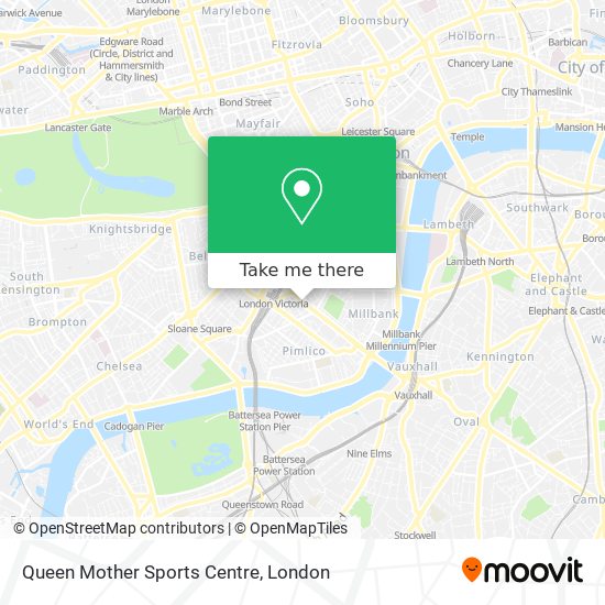 Queen Mother Sports Centre map