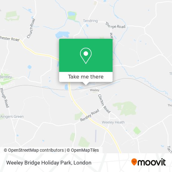 Weeley Bridge Holiday Park map