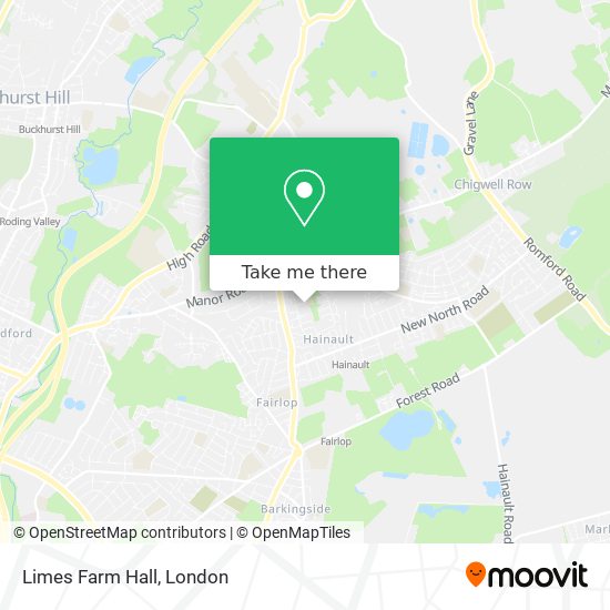 Limes Farm Hall map