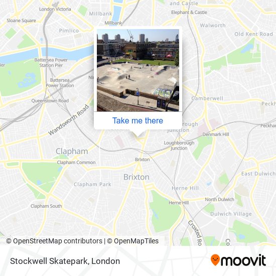 Stockwell Skatepark map