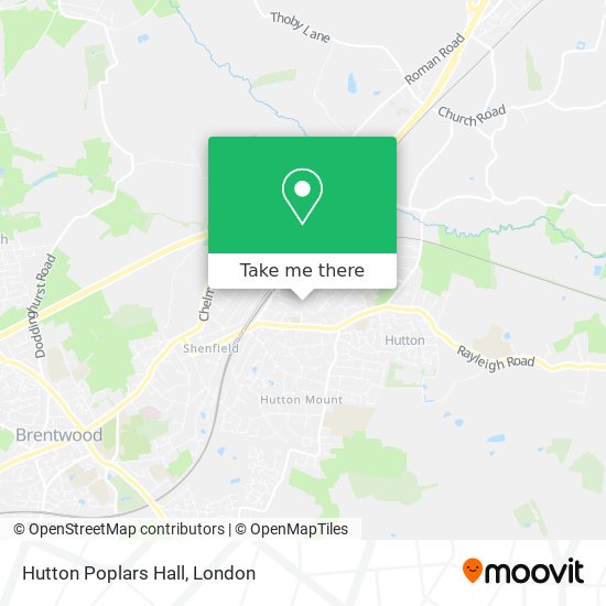 Hutton Poplars Hall map