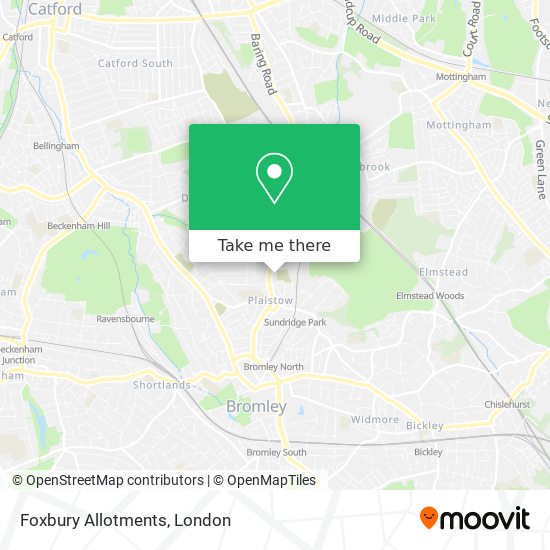 Foxbury Allotments map