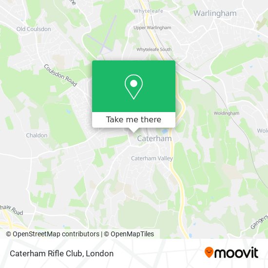 Caterham Rifle Club map