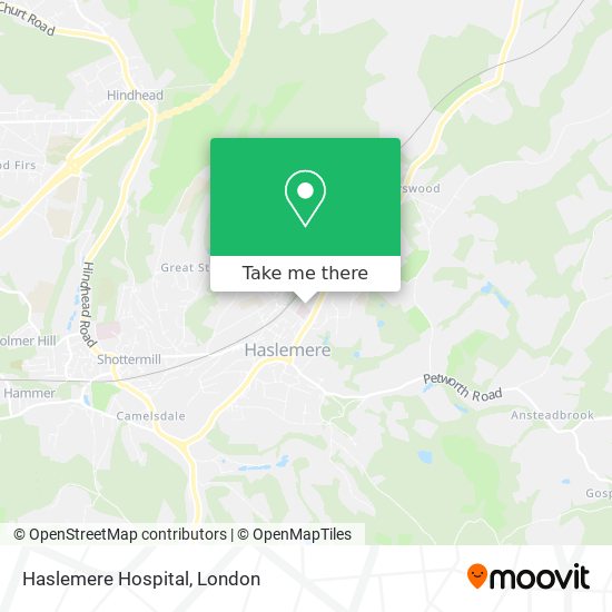 Haslemere Hospital map