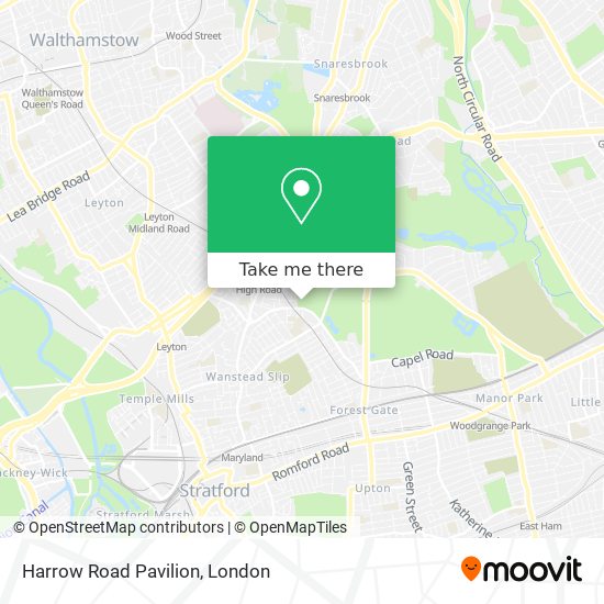 Harrow Road Pavilion map