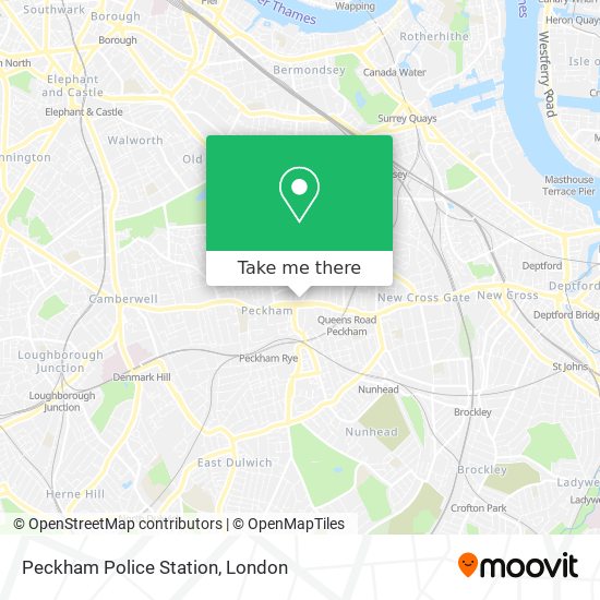 Peckham Police Station map