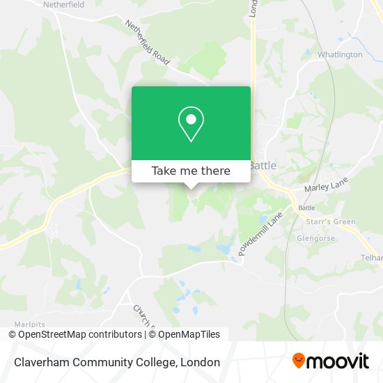 Claverham Community College map