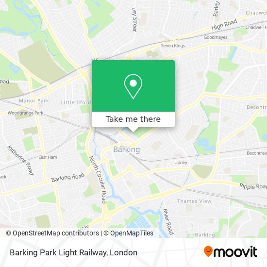 Barking Park Light Railway map
