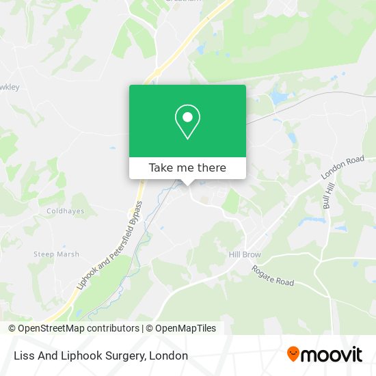 Liss And Liphook Surgery map