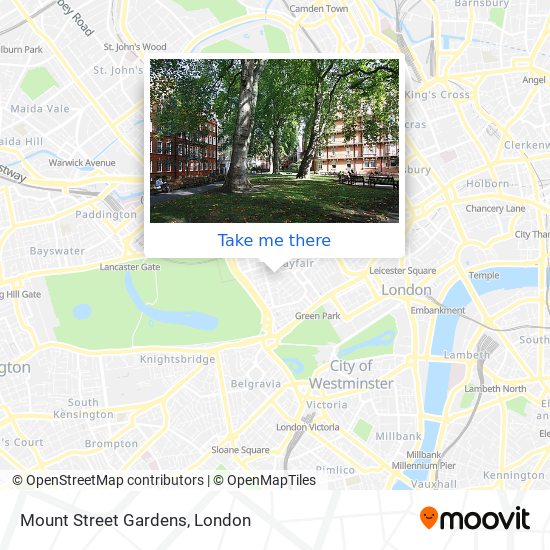 Mount Street Gardens map