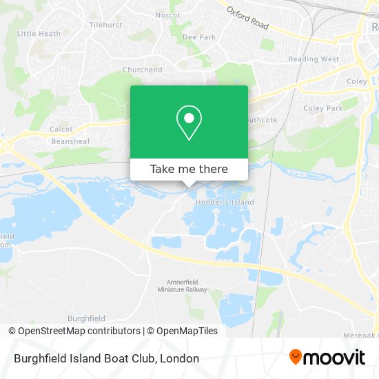 Burghfield Island Boat Club map