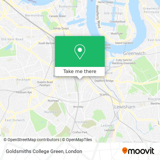 Goldsmiths College Green map