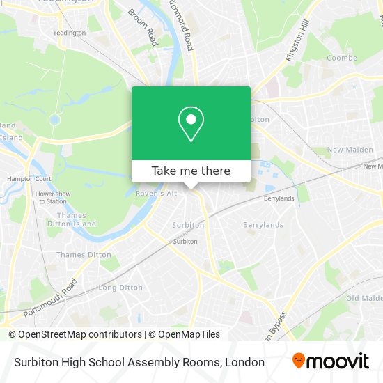 Surbiton High School Assembly Rooms map