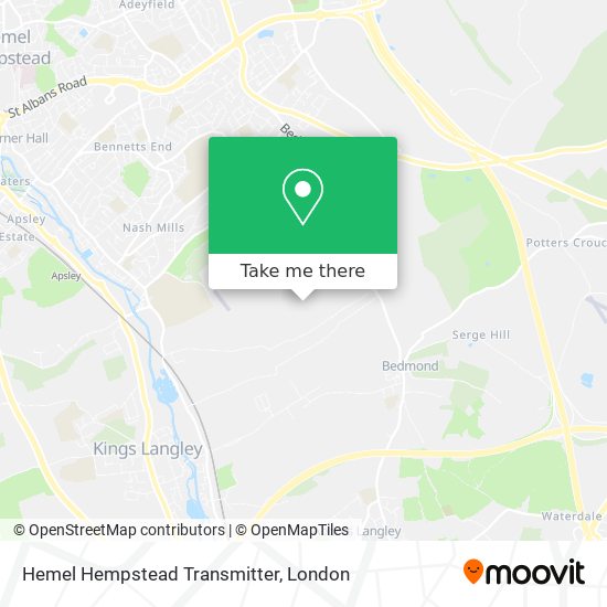 Hemel Hempstead Transmitter map