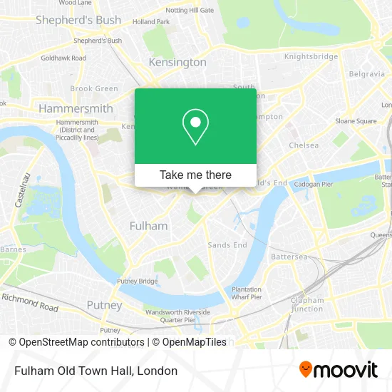 Fulham Old Town Hall map