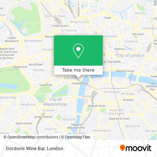 Gordon's Wine Bar map