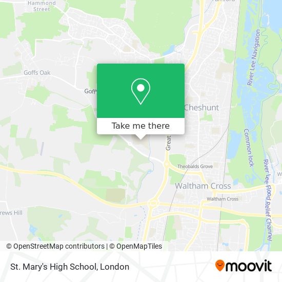 St. Mary's High School map