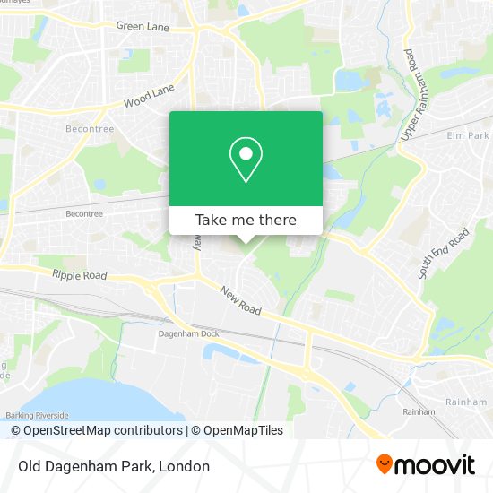 Old Dagenham Park map